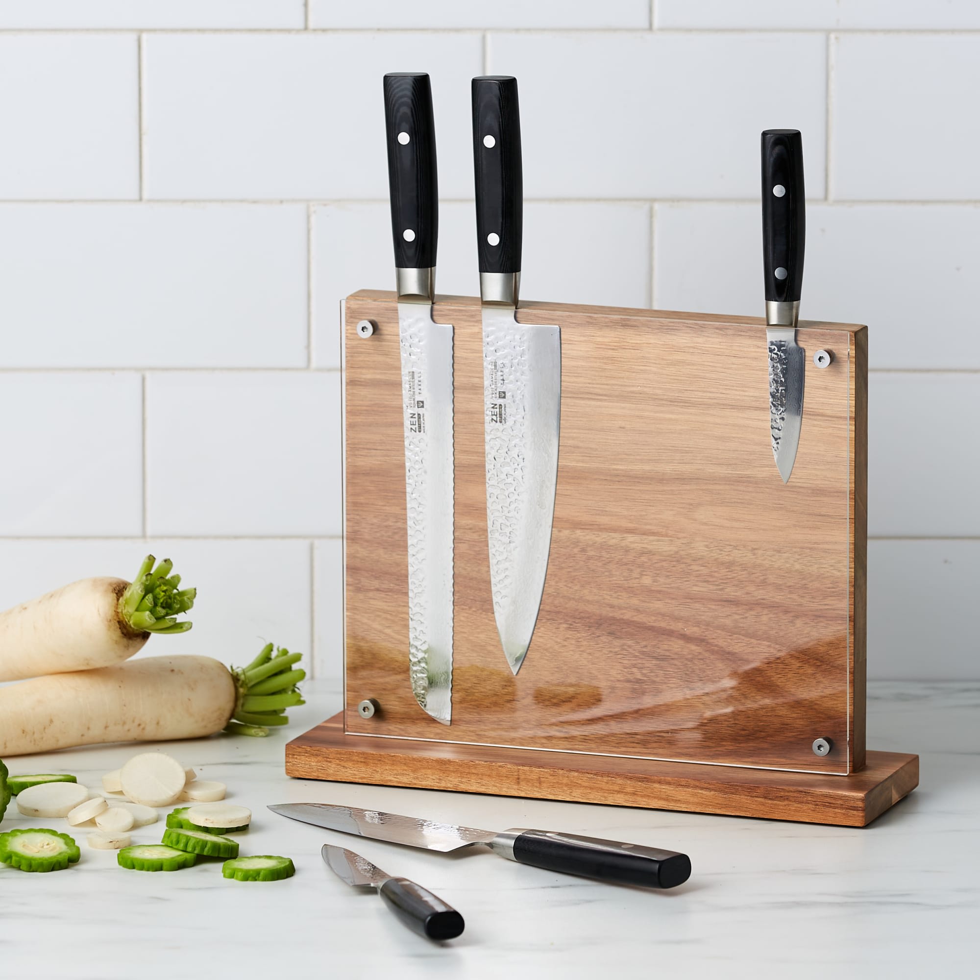 Yaxell Japanese Knife Set 5 Kitchen Knives by Japanese Taste
